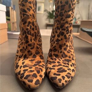 Christian Louboutin | Eloise 85 Leopard Print Booties Size 39